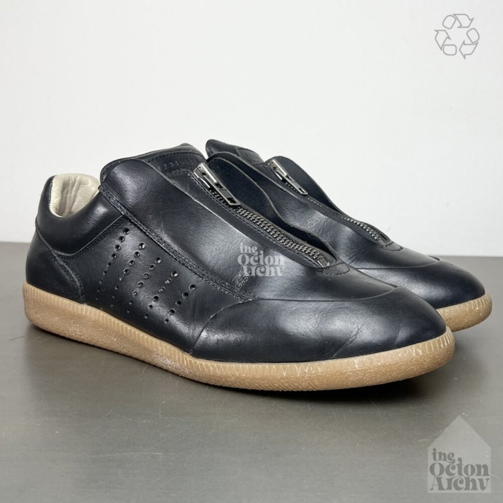 Men Size 41 EU Maison Margiela 22 Future Low Zip Sneaker 'Black' Pre-Owned